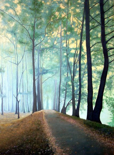 Camino de Otoño Oil Canvas Landscaping