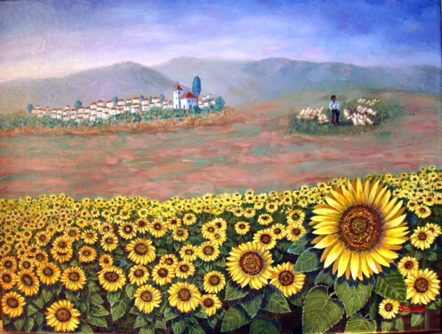 Paisaje de Andalucía Oil Canvas Landscaping