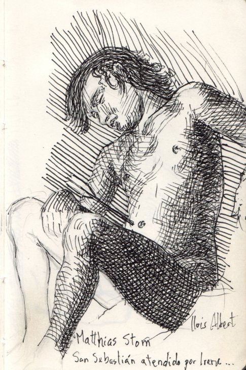 San Sebastián atendido por Irene (Matthias Stom)