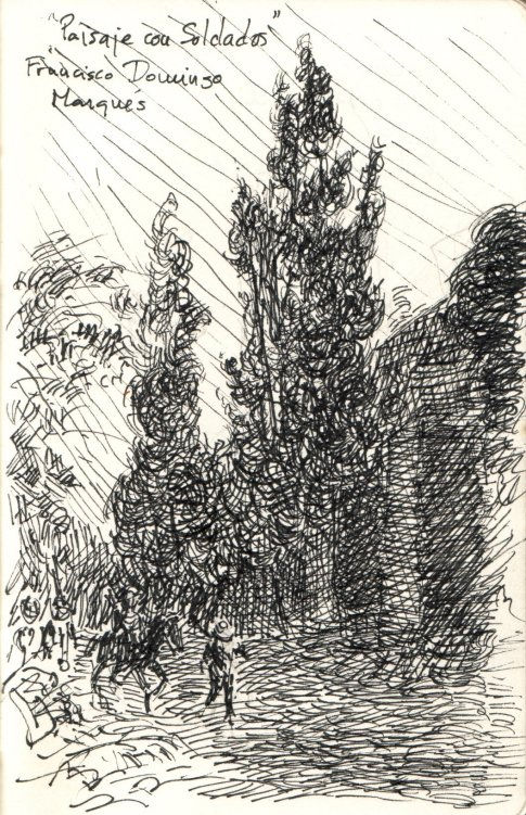 Paisaje con soldados (Francisco Domingo Marqués)