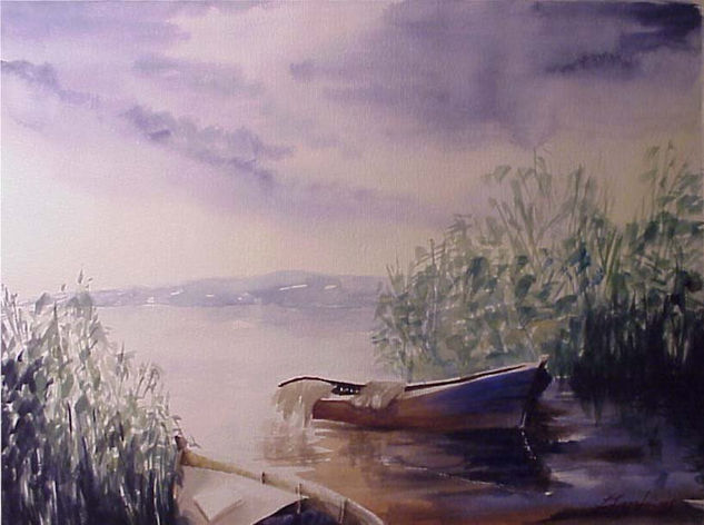 Delta del Ebro Watercolour Paper Landscaping