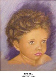 Mi hijo Lluis Alfons Pastel Papel Retrato