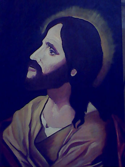 Oración de Jesús Óleo Lienzo Retrato