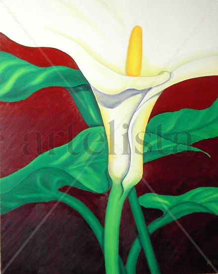 Cala Oil Canvas Floral Painting