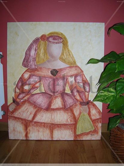 menina Acrylic Canvas Figure Painting