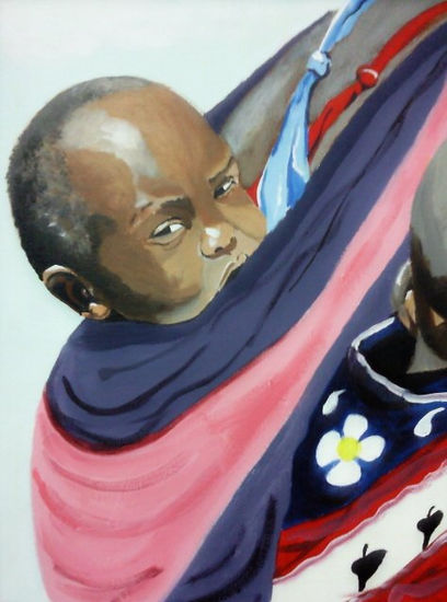 hermanos masai Acrylic Panel Portrait