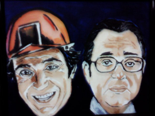 Los currantes Acrylic Panel Portrait