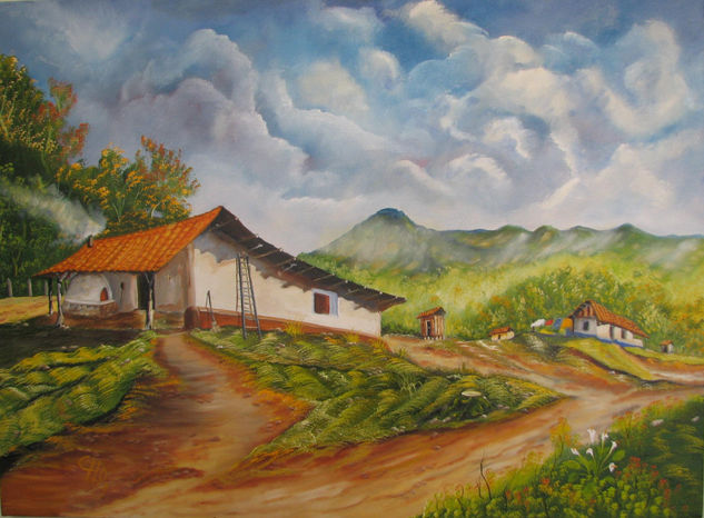 terruño del norte de Heredia Oil Canvas Landscaping