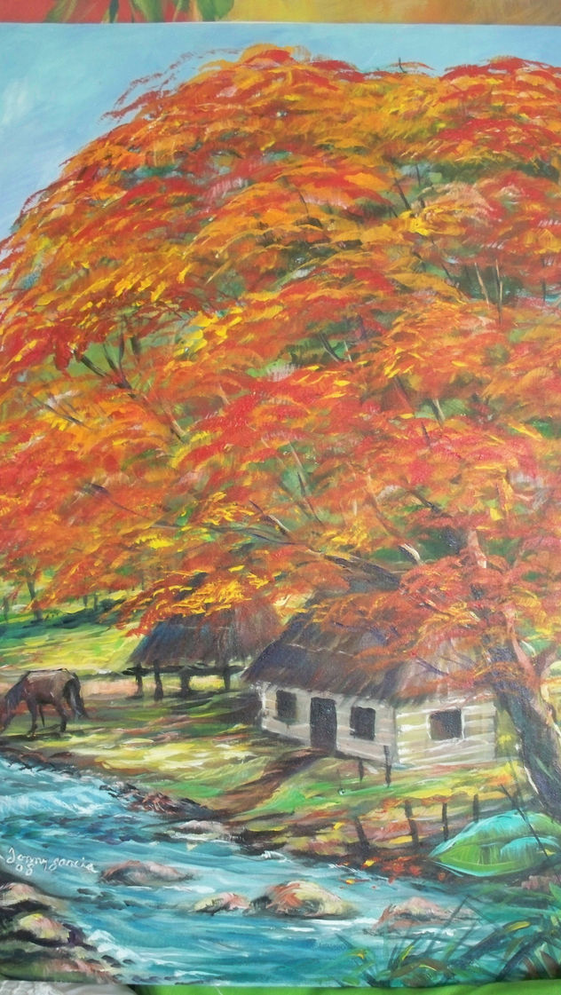 Framboyan,con casita y rio,3
