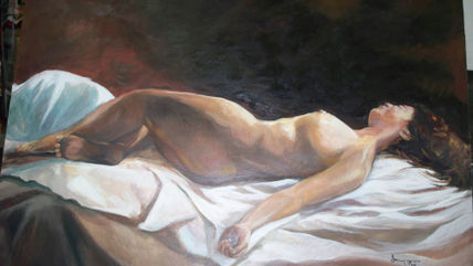 Mujer descansando,1