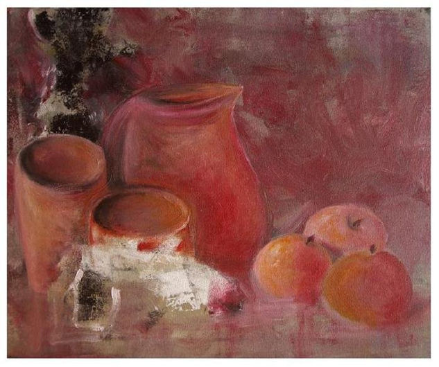 Sin titulo 080309 Mixed media Canvas Still Life Paintings