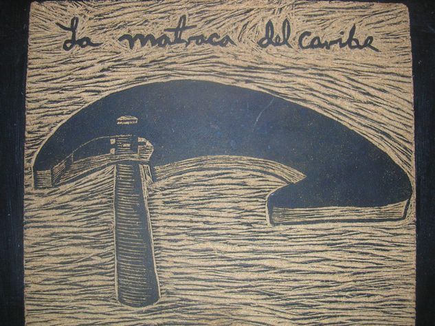 La Matraca del Caribe Woodcut