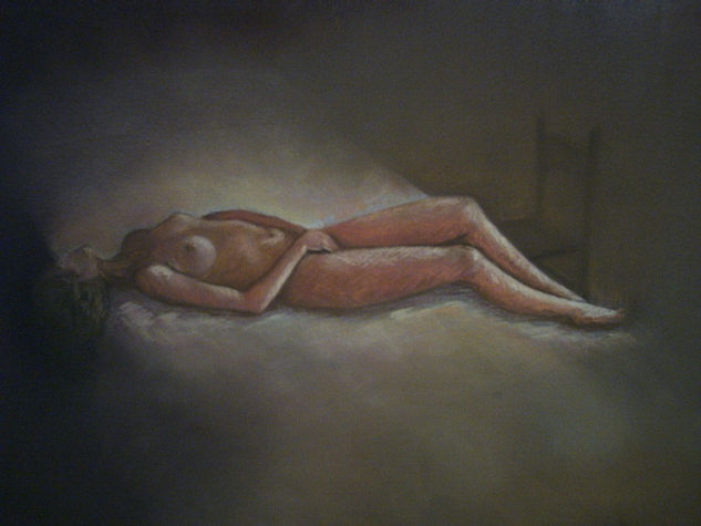 Desnudo5 Pastel Cartulina