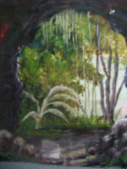 cueva Oil Canvas Landscaping