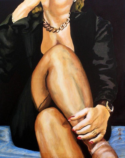 Sin pies ni cabeza: Retrato sin sentido Acrylic Canvas Portrait