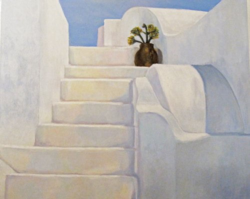 Grecia Acrylic Canvas Landscaping