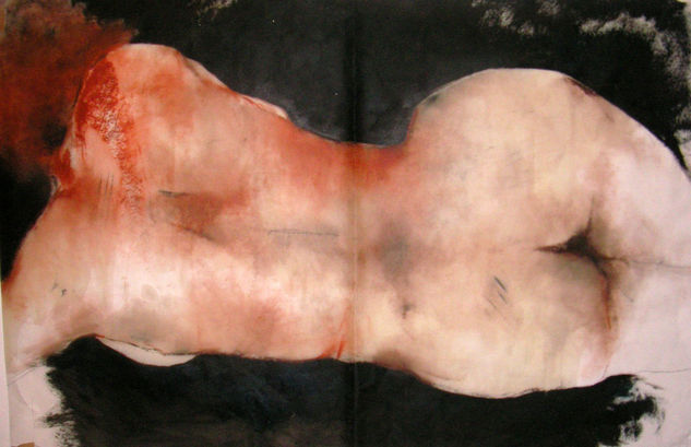 VERITAS, HOMBRE PROJECTO 5 Oil Paper Nude Paintings