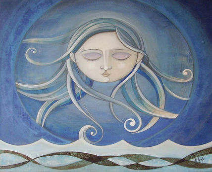 La mujer y la luna