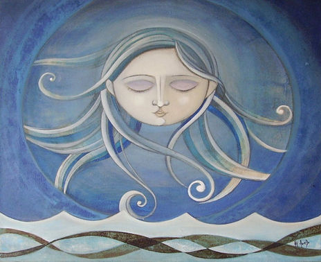 La mujer y la luna