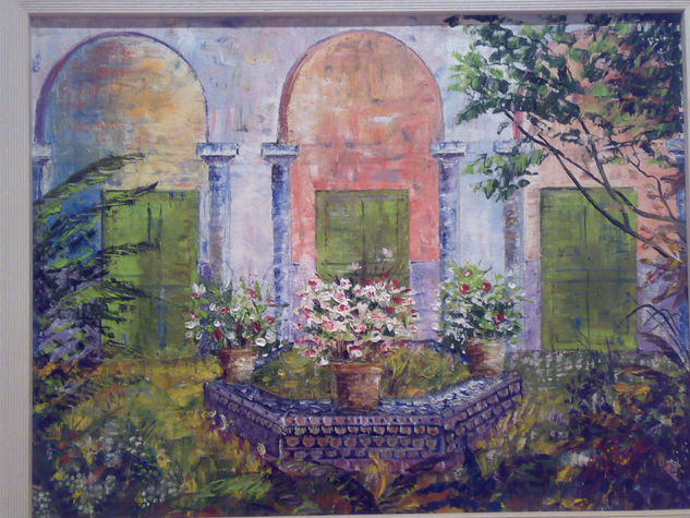 Patio andaluz Oil Canvas Landscaping