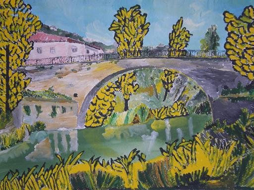 Aguas de la Alcarria, Trillo Acrylic Paper Landscaping