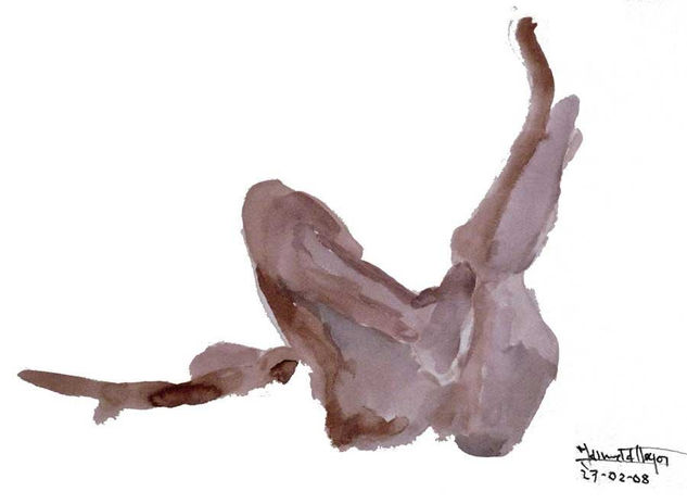 uno-de-tres-1 Watercolour Paper Nude Paintings