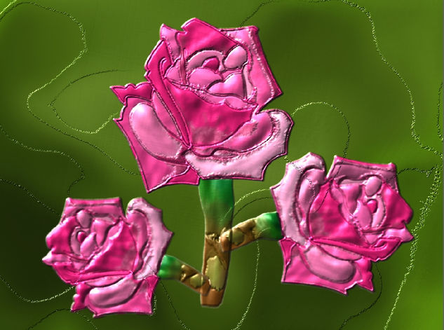 Flor rosas rosa 