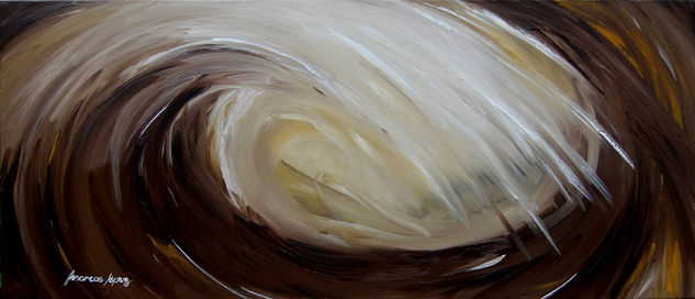 Brown Wave Oil Canvas Others