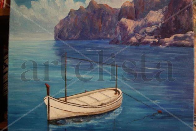 CALA SAN VICENTE Oil Canvas Marine Painting