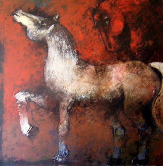 Elegancia Mixed media Canvas Animals