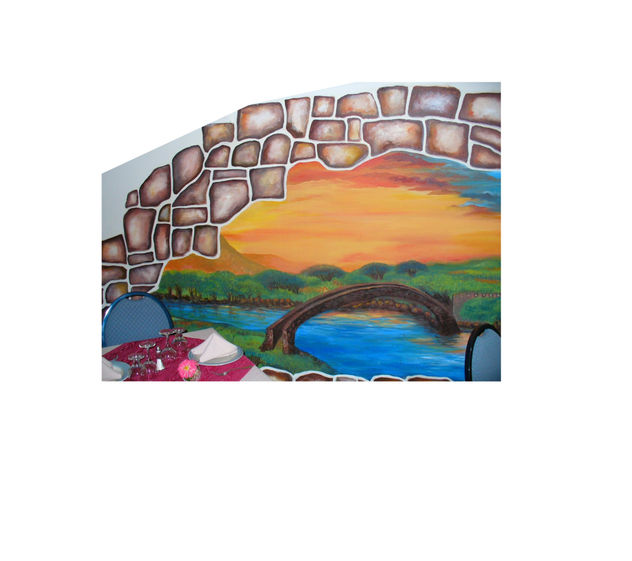 " Paisaje rodeado de rocas "