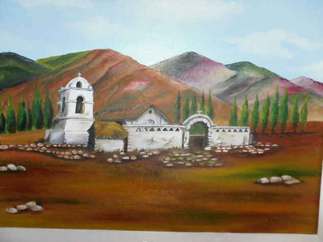 paisaje jujeño Oil Canvas Landscaping