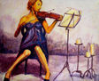 la mujer violinista