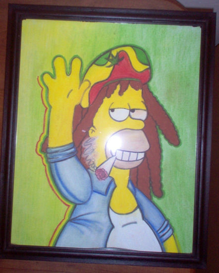 Homero Simpson Acrylic Canvas Others