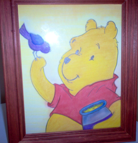 Winnie pooh Pastel Papel Figura