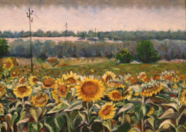 Los Girasoles Oil Canvas Landscaping