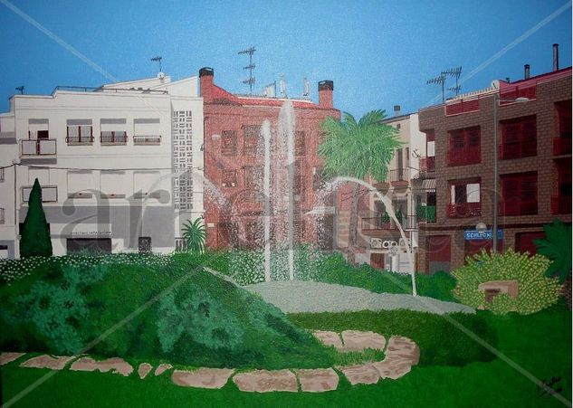 El sortidor Acrylic Canvas Landscaping