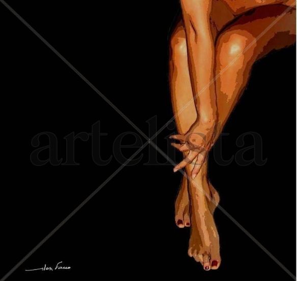 ACICALÁNDOSE - Serie Belleza Infiel - 2007 Acrylic Panel Nude Paintings