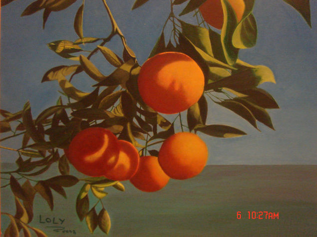 naranjas Óleo Lienzo Paisaje