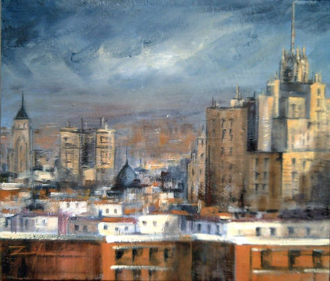 Vista con edificio...