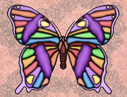 Mariposa con fondo...