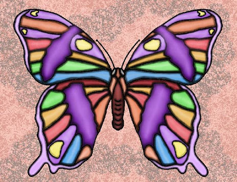 Mariposa con fondo...