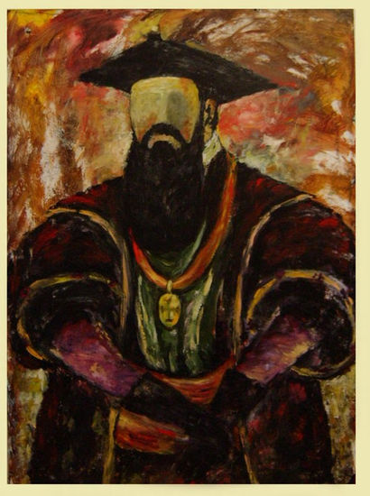 "Vasco da Gama" Acrylic Canvas Figure Painting