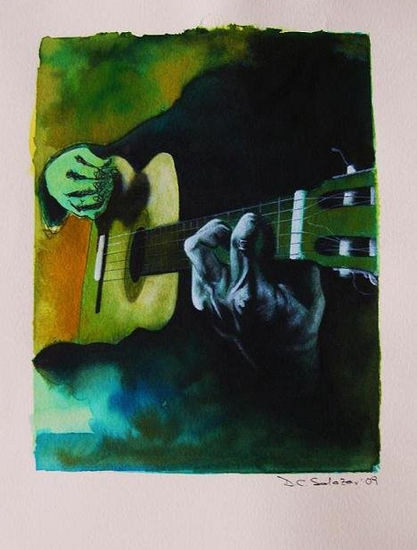 Guitarra Mixed Media