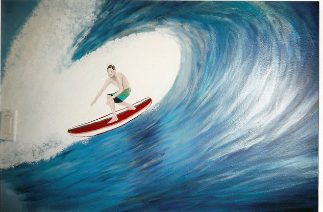 "  Surfer..." Acrylic Others Sports