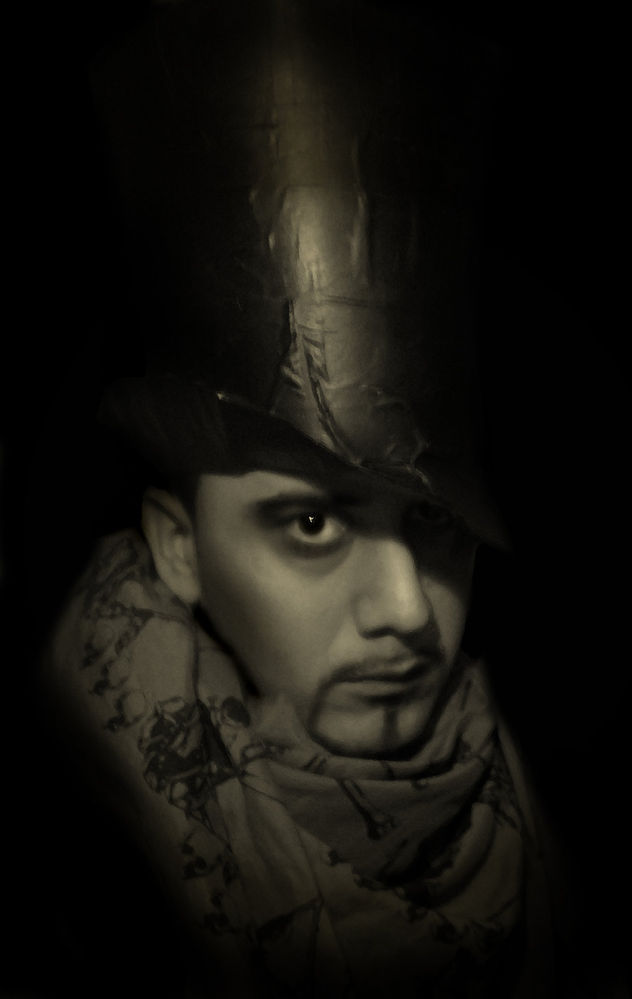 autoretrato con sombrero
