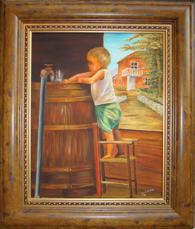 Niño Rebolledo jugando