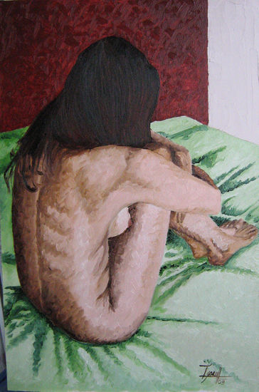 Simplemente... tú 2 Oil Panel Nude Paintings