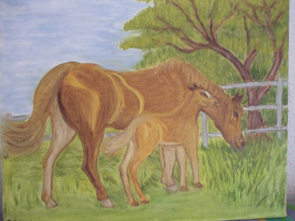 Yegua con potrillo