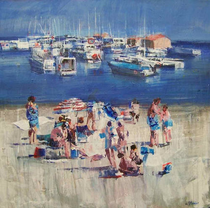 Bañistas en la playa